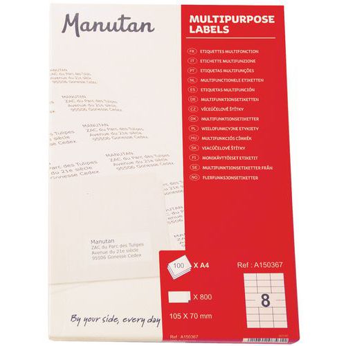 Etiketter selvklebende - Manutan Expert