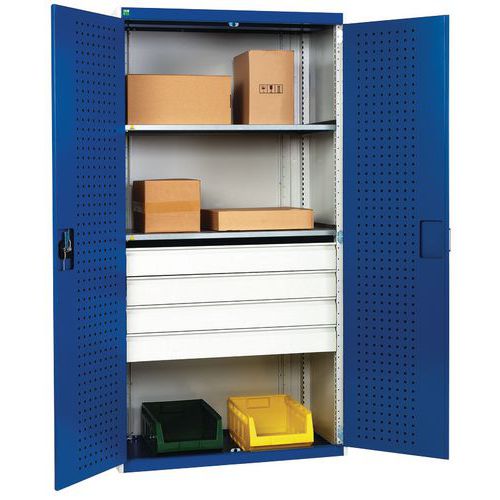Kombinert skap Cubio kraftig 1050x650x2000 mm – Bott