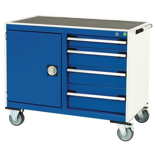 Verkstedvogn Cubio små skuffer - 1050x525x885mm - Bott
