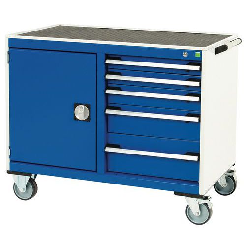 Verkstedvogn Cubio små skuffer - 1050x525x885mm - Bott