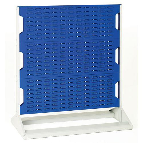 Dobbeltsidig stativ 1000x550x1450 mm – 192 blå beholdere – Bott
