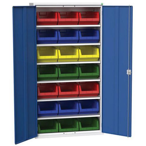 Skap Verso 1050x550x2000mm med 21 skuffer – Bott