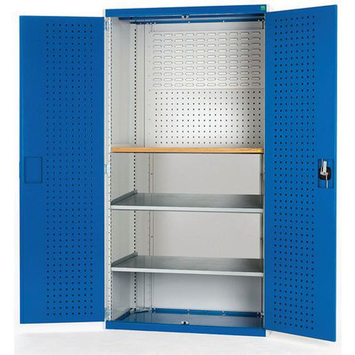 Skap Cubio med perforerte dører 1300x650x2000mm - Bott