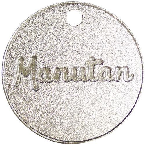 Tokens nummerert fra 301 til 1000 - Aluminium, 30 mm - 100 tokens - Manutan