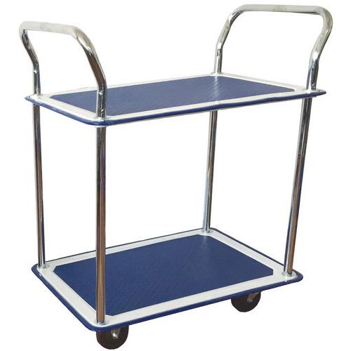 Trillebord med 2 hyller 120 kg Manutan Trillebord med 2 hyller 120 kg Manutan