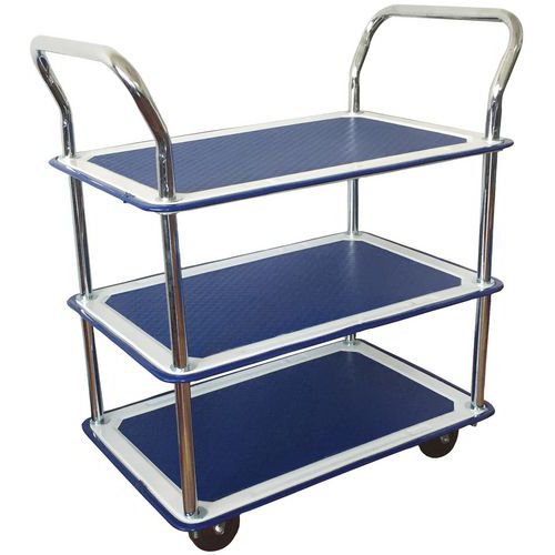 Trillebord med 3 hyller 120 kg Manutan