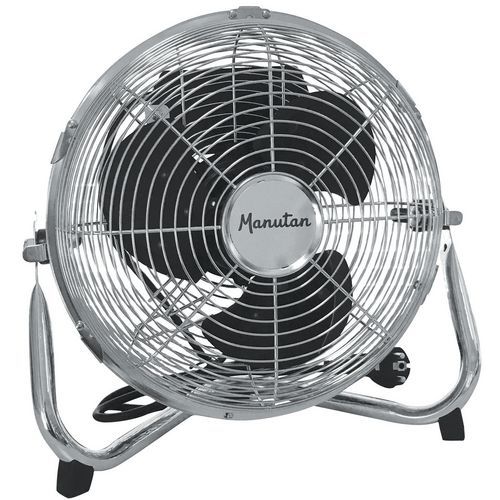 Frittstående luftsirkulator/-ventilator av krom - Manutan Expert