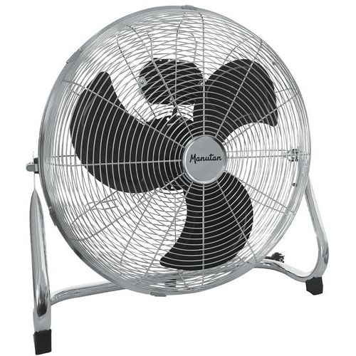 Frittstående luftsirkulator/-ventilator av krom - Manutan Expert
