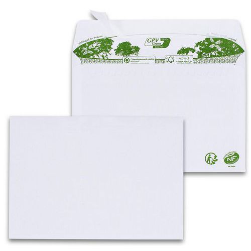Hvit konvolutt ERA Pure 80 g/m² - Pakke med 200 - GPV Hvit konvolutt ERA Pure 80 g/m² - Pakke med 200 - GPV