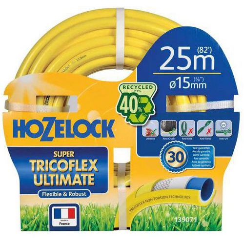 Vanningssett Super Tricoflex Ultimate gul ø15mm x 20m - Hozelock Vanningssett Super Tricoflex Ultimate gul ø15mm x 20m - Hozelock