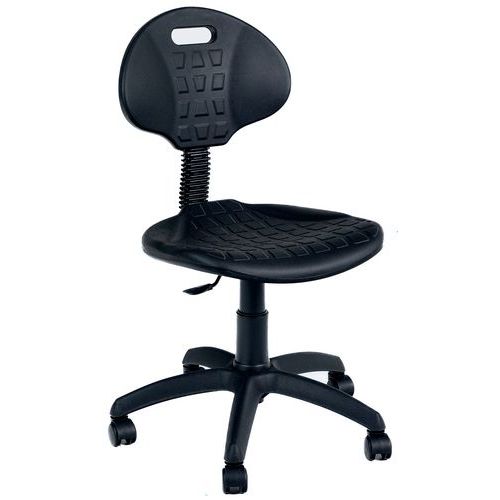 Arbeidsstol Manutan Form lav, med hjul
