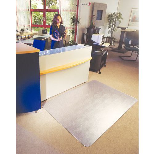 Gulvebeskyttelse for harde gulv/matte, 120x134-150 Gulvebeskyttelse for harde gulv/matte, 120x134-150