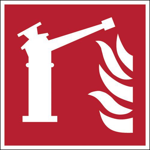 Skilt for brannsikkerhet - Brannalarm - Stiv