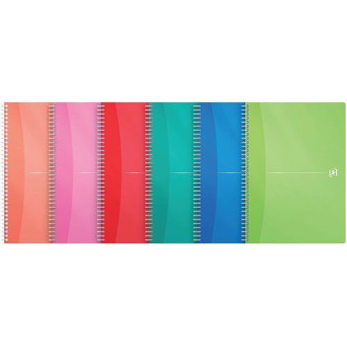 Office spiralinnbundet notisbok 210 x 297 100 sider 90 g 5 x 5 ruterPP - Oxford