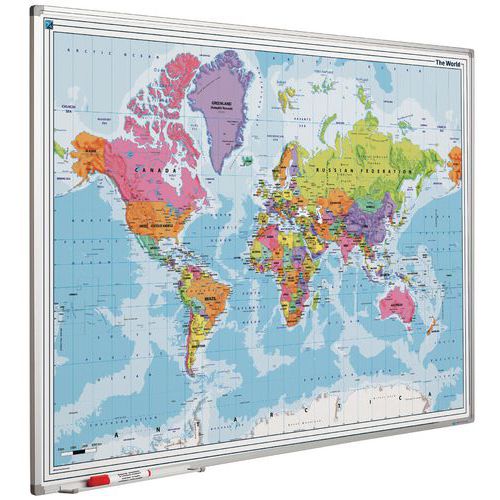 Magnetisk verdenskart 90 x 120 cm Magnetisk verdenskart 90 x 120 cm