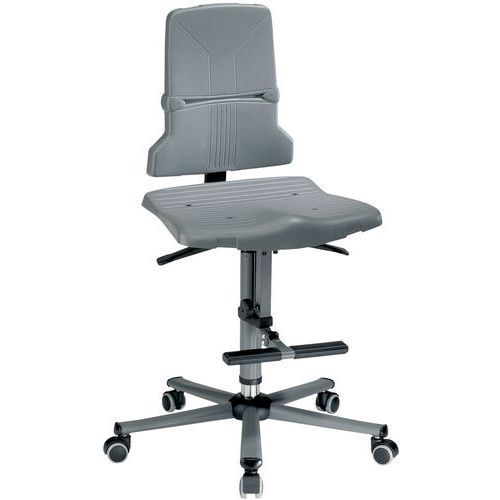 Stol Sintec 9801 høy med hjul - Bimos Stol Sintec 9801 høy med hjul - Bimos