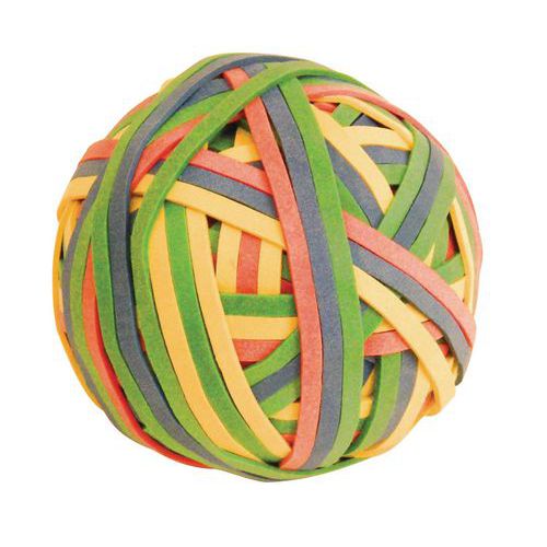 Ball à 200 gummistrikker - Assorterte farger