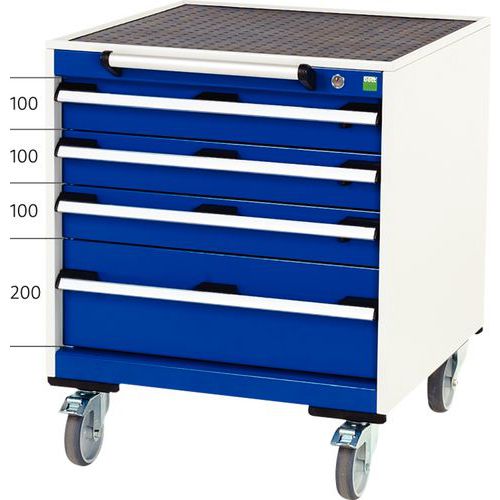 Mobilt skuffeskap Cubio - Bredde 65 cm