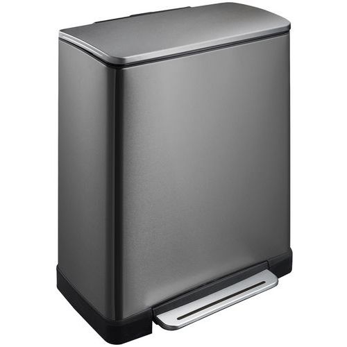 Papirkurv med pedal E-Cube sortering 28 +18L ECO