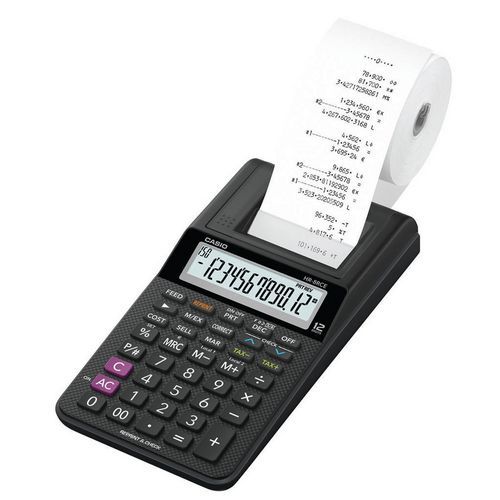 Kalkulator med skriver - HR-8 RCE LCD 12 siffer - Casio Kalkulator med skriver - HR-8 RCE LCD 12 siffer - Casio