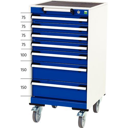 Cubio mobilt skuffeskap - Bredde 52,5 cm