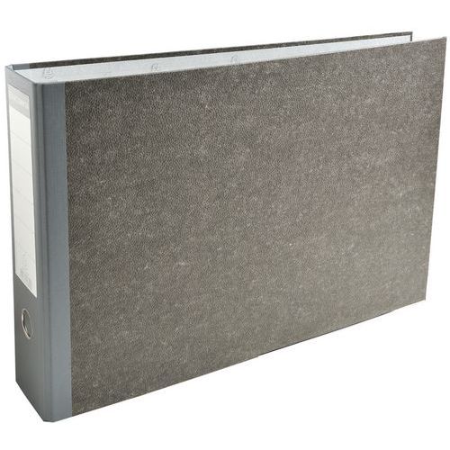 Spak buebinder marmorgrå rygg 80mm A3 horisontal - Exacompta Spak buebinder marmorgrå rygg 80mm A3 horisontal - Exacompta
