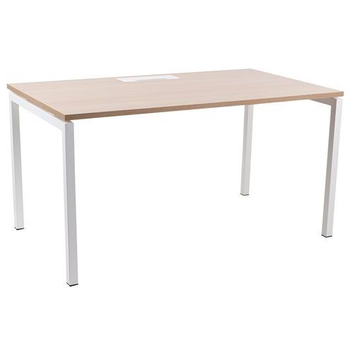 Skrivebord med rette ben 140x74 cm Misao - Manutan Expert