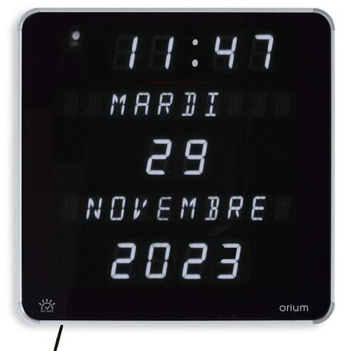 LED-klokke Epheméris Hvit DST - Orium LED-klokke Epheméris Hvit DST - Orium