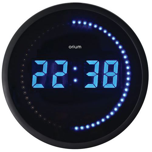 LED veggklokke blå 30 cm - Orium LED veggklokke blå 30 cm - Orium