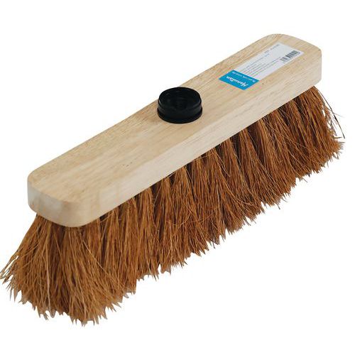 Kost med bust av kokosfibre – trehode 29-38 cm - Manutan Expert