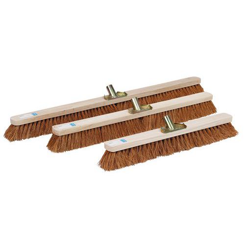 Kost med bust av kokosfibre – trehode 60-120 cm - Manutan Expert