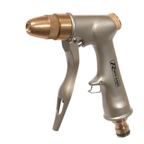 Spraypistol metall og messing - Justerbar stråle Spraypistol metall og messing - Justerbar stråle