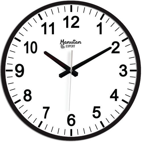 Analog veggklokke med kvartsverk Ø 33 cm - Manutan Expert Analog veggklokke med kvartsverk Ø 33 cm - Manutan Expert
