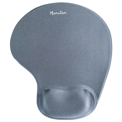 Ergonomisk musematte i gelmateriale med håndleddsstøtte Manutan Ergonomisk musematte i gelmateriale med håndleddsstøtte Manutan
