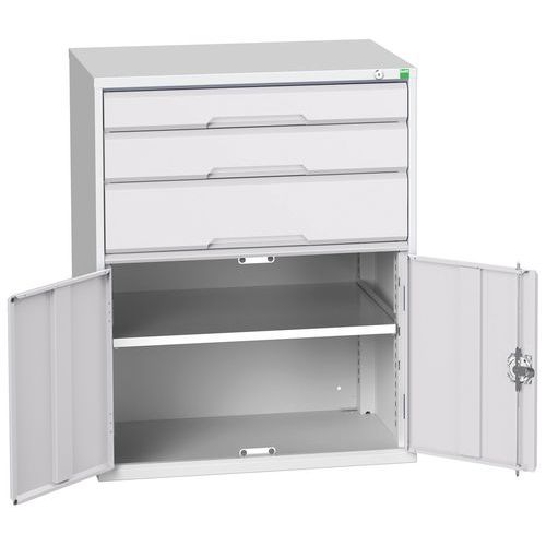 Skap med skuffer Verso – 1000 mm – 3 skuffer – Bott