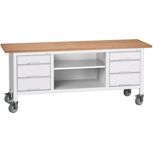 Mobil arbeidsbenk Verso 2000x600 M34 – Bott
