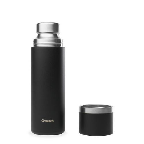 Termosflaske Thermo Active Matt svart - 750ml - Qwetch
