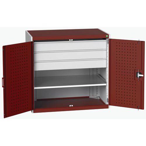 Kombinert skap for kraftig bruk Cubio 1050x650x1000 mm – Bott