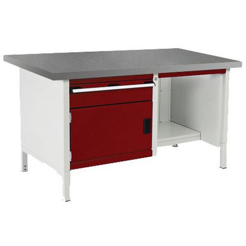 Cubio linoleumsarbeidsbenk – 1 dør – 1 skuff – L1500 mm – Bott
