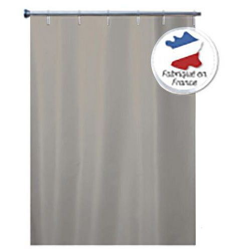 Ensfarget dusjforheng polyester med ringer - Beige - Arvix Ensfarget dusjforheng polyester med ringer - Beige - Arvix