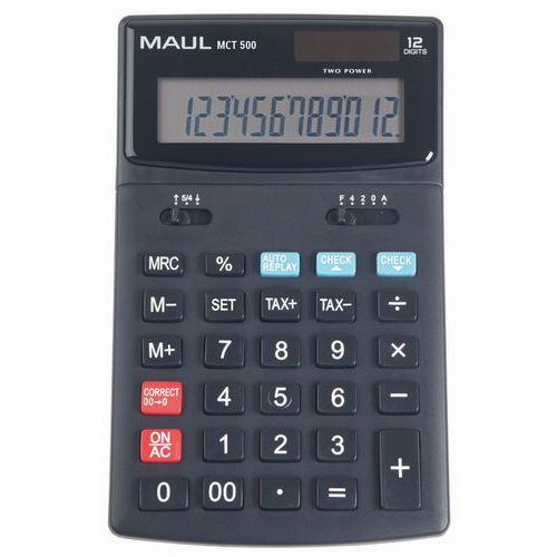 Kontorkalkulator MCT 500 - 12 nøkler - Maul Kontorkalkulator MCT 500 - 12 nøkler - Maul