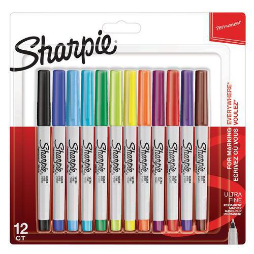 Sharpie Permanent Marker - Fin spiss - Assorterte farger Sharpie Permanent Marker - Fin spiss - Assorterte farger