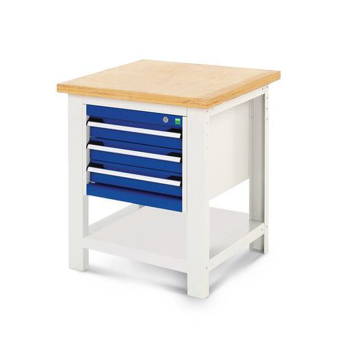 Cubio arbeidsbenk med skuffer – Bredde 75 cm