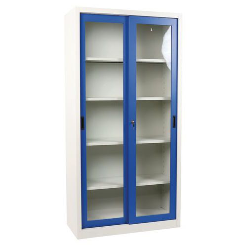 Skap CH 200 cm med skyvedører, bredde 100 cm - Manutan Expert
