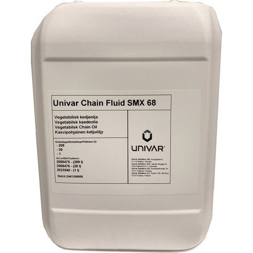 Univar Chain Fluid SMX 68 Bio, 20L Univar Chain Fluid SMX 68 Bio, 20L