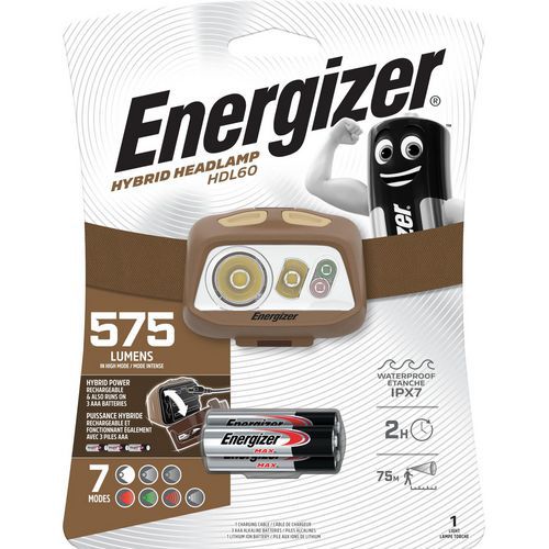 Hodelykt HDL60 - 575 lumen - Energizer Hodelykt HDL60 - 575 lumen - Energizer