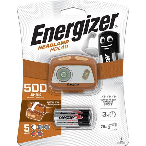 Hodelykt Hybrid HDL40 - 500 lumen - Energizer Hodelykt Hybrid HDL40 - 500 lumen - Energizer