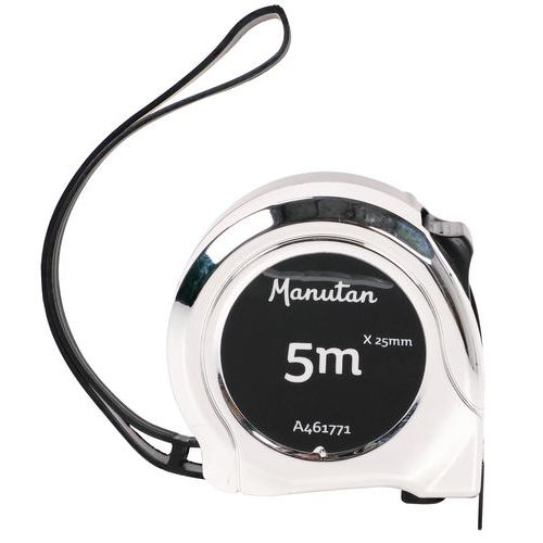 Målebånd 2-5m, Krom/svart ABS - Manutan Expert Målebånd 2-5m, Krom/svart ABS - Manutan Expert