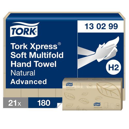 Multifold håndklær myke - 2 lag - H2 Advanced - Tork Multifold håndklær myke - 2 lag - H2 Advanced - Tork