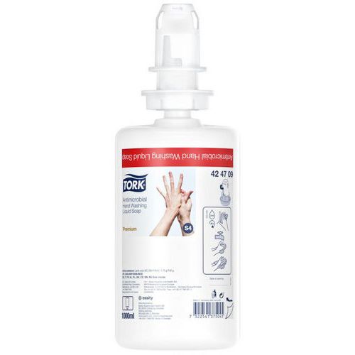 Flytende antimikrobiell såpe S4 - 1000 mL - Tork Flytende antimikrobiell såpe S4 - 1000 mL - Tork